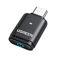Адаптер UGREEN BT501 USB-C Bluetooth Transmitter Audio Adapter для PC/PS5/Switch серый (45008)