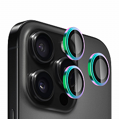 Защитное стекло на камеру BlueO Camera Lens SAPPHIRE Alloy для iPhone 16 Pro/16 Pro Max, 3 шт. (+instal) Разноцветный титан