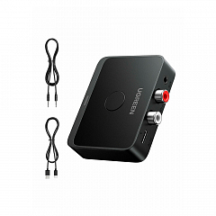 Адаптер UGREEN BT505 (55545) Bluetooth 6.0 Receiver Audio черный