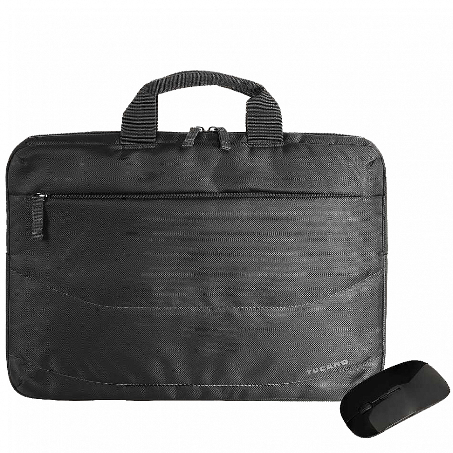 Сумка Tucano Idea Bundle Bag для ноутбуков 15.6" / MacBook Pro 16" + беспроводная мышь чёрная