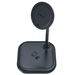 Беспроводное зарядное устройство ACEFAST E6 desktop 2-in-1 wireless charging holder серое