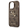 Чехол Guess PU 4G Big Metal Logo Hard для iPhone 13 Pro коричневый (GUHCP13L4GMGBR)