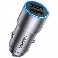Автомобильное зарядное устройство Ugreen CD130 Dual USB-A Car Charger 24W (50592)