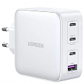 Сетевое зарядное устройство UGREEN CD226 USB-A + 3 x USB-C 100W GaN белое (15337)