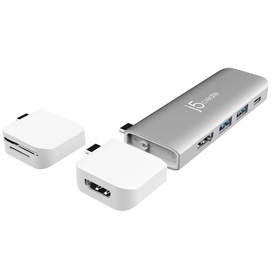 Мульти Хаб j5create ULTRADRIVE Kit USB-C Dual-Display Modular Dock (JCD387)