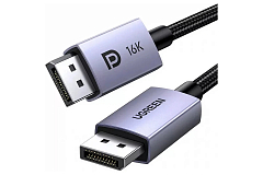 Кабель UGREEN DP118 (15384) DisplayPort Male to Male 16K (2 метра) серый 