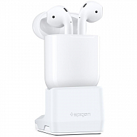 Док-станция Spigen Airpods Stand S313 для Airpods белая (000CD21203)