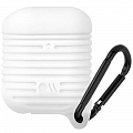 Чехол Case-Mate Tough Water Resistant Case для AirPods белый / чёрный карабин