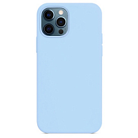 Силиконовый чехол YablukCase Silicone Caseдля iPhone 12 Pro Max голубой