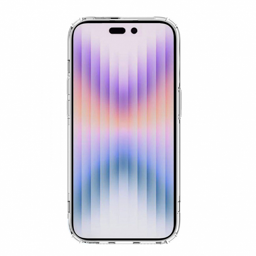 Чехол Nillkin Nature TPU Pro для iPhone 14 Pro Max прозрачный / белый