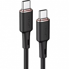 Кабель ACEFAST C2-03 USB-C to USB-C zinc alloy silicone charging data cable (1,2 метра) чёрный