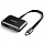 Переходник Ugreen CM303 (70549) USB-C to HDMI+VGA Adapter Flat Cable чёрный
