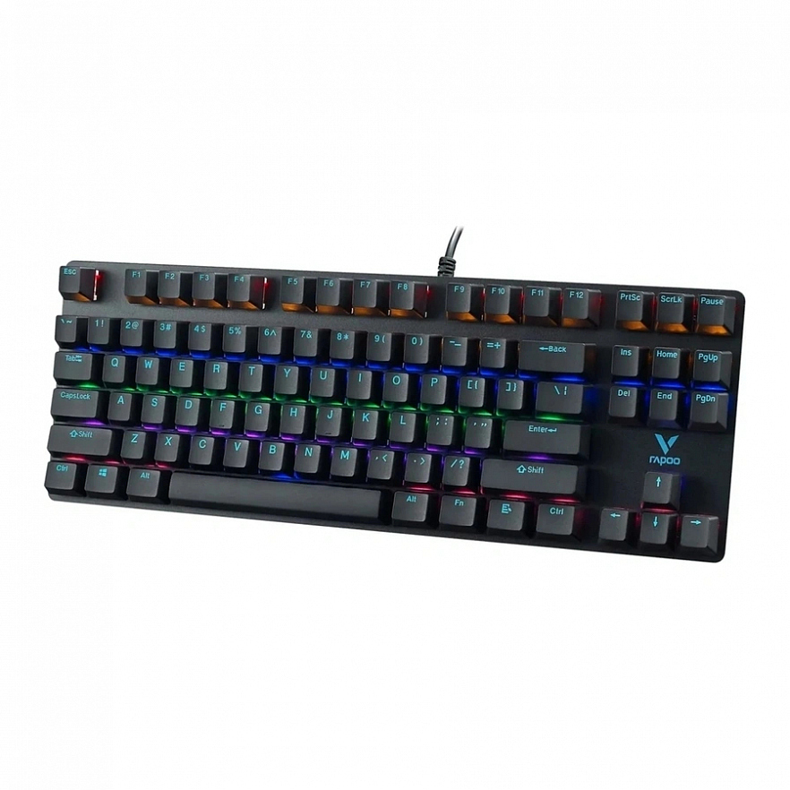 Проводная игровая механическая клавиатура RAPOO V500Pro-87 черная