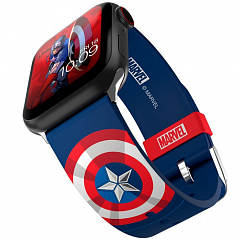 Ремешок MobyFox Marvel Insignia Collection для Apple Watch (всех размеров) Captain America (ST-MRV22ICN2103)