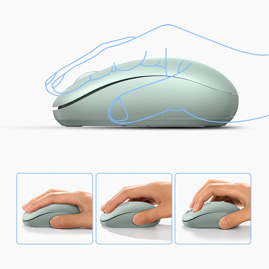 Беспроводная компьютерная мышь Ugreen MU105 2.4G Wireless Mouse мятная (90672)