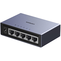 Коммутатор сетевой Ugreen CM633 (15641EU) 5 x RJ45 Gigabit Ethernet Switch серый