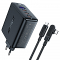 Сетевое зарядное устройство ACEFAST A37 PD100W GaN (3xUSB-C + USB-A) Fast Charge Wall Charger чёрное (EU)