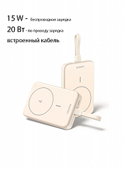 Павербанк UGREEN PB760 (35341) 10000mAh магнитный 20W с кабелем